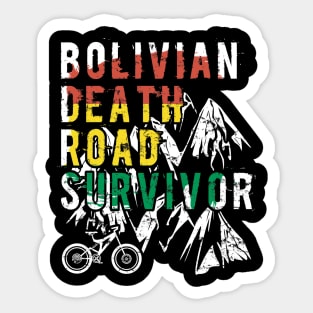 Bolivian Death Road Survivor Sticker